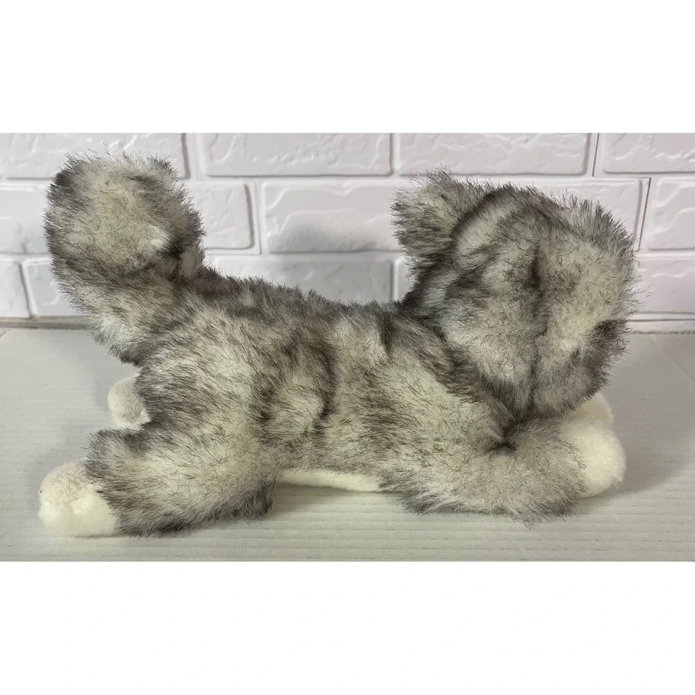 Aurora Brownie Husky Plush Toy Kids Small Grey‎ White Lying Sled Dog Puppy